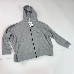 Nike Hoodie Womesn XS Gray  Sportswear Phoenix Fleece Oversized Full-Zip New